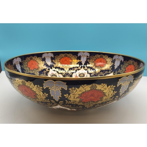 7 - Hamilton (Derby) China Large Bowl in the Amari Pattern. 12cm High, 34cm Diameter.