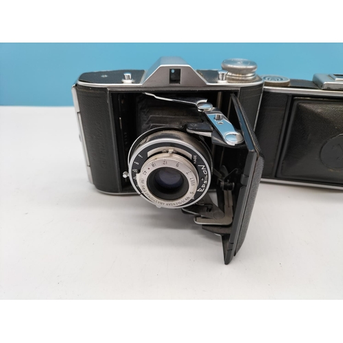 75A - Ensign Selfix 16-20 with Ensar Anastigmaf f/4.5 Lens plus Voitlander Compur-Rapid with Skopar 1:35 F... 