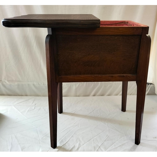 76 - Vintage 1940s Morco Sewing/Games Table. 63cm High x 47cm x 37cm when Closed. 63cm High, 73cm x 47cm ... 