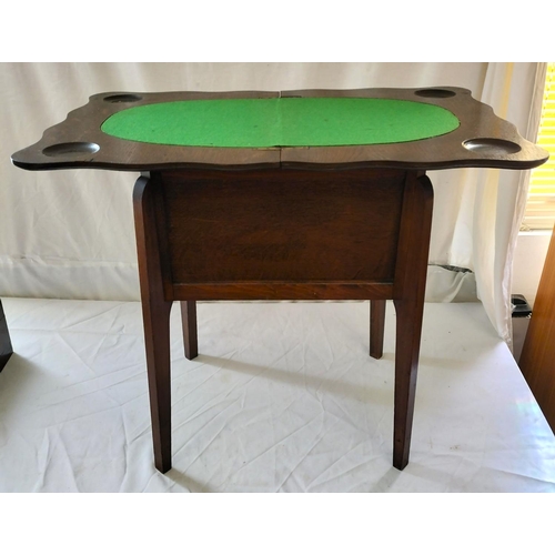 76 - Vintage 1940s Morco Sewing/Games Table. 63cm High x 47cm x 37cm when Closed. 63cm High, 73cm x 47cm ... 