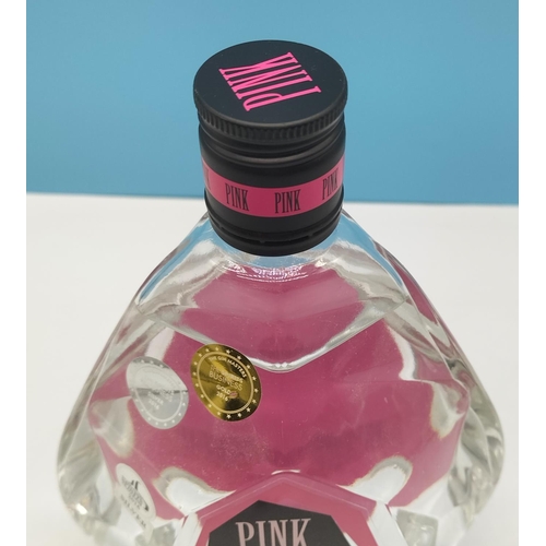 91 - Diamond Shaped Bottle 'Pink 47' London Dry Gin. 70cl Bottle. Age restrictions apply. Collection Only... 