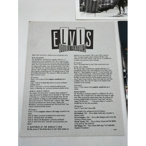 124 - Elvis Cassette Tapes and Pictures in Presentation Reel Box with Certificate of Authenticity.