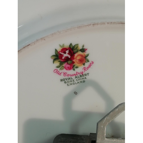 146 - Royal Albert Wall Clock in the 'Old Country Roses' Pattern. W/O. Seconds Quality.