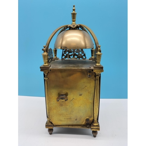 158 - Brass Mantle Clock.