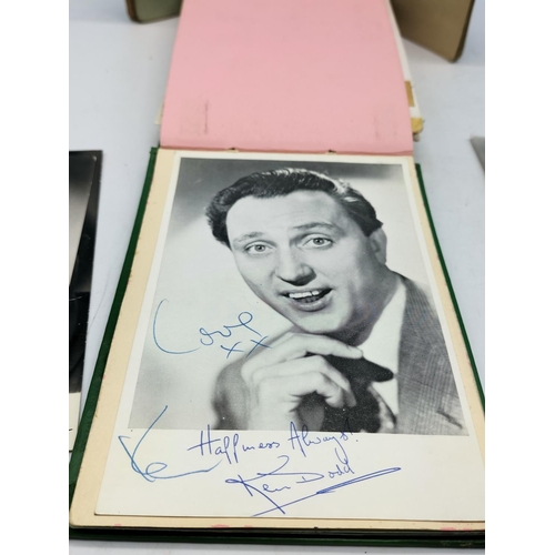 16 - Autograph Book of Pictured Autographs including Cliff Richard, Ken Dodd, Kathy Kirby, Labi Siffre, e... 