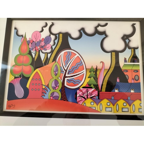 160E - Framed Lorna Bailey Print. 43cm x 33cm.