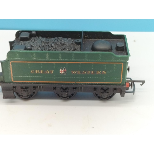 32 - Hornby Dublo 20735 'Denbigh Castle' 00 Gauge Locomotive and Coal Cart.