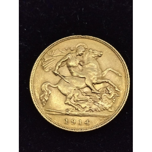 35 - Gold Half Sovereign 1914.