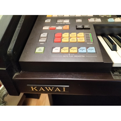 195A - Kawai Electric Organ. W/O. 110cm x 97cm x 58cm.