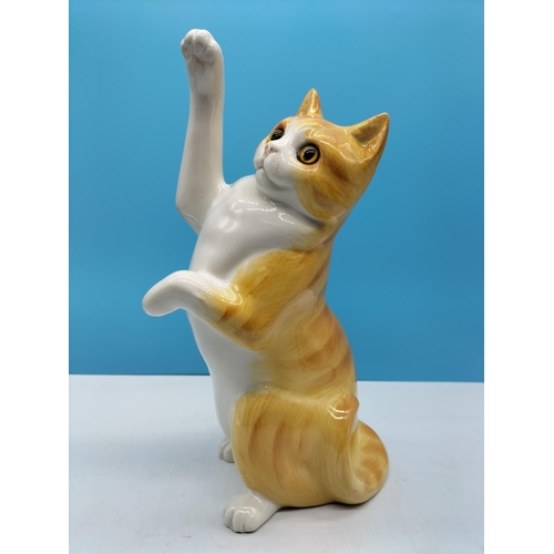 73 - Just Cats & Co Figure of a Playful Kitten. 29cm High.