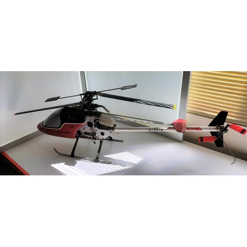 3 - G.Acts Helicopter with Petrol Engine. Untested. No Remote. 117cm Long. Rotary Span 114cm.