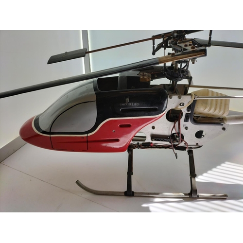 3 - G.Acts Helicopter with Petrol Engine. Untested. No Remote. 117cm Long. Rotary Span 114cm.