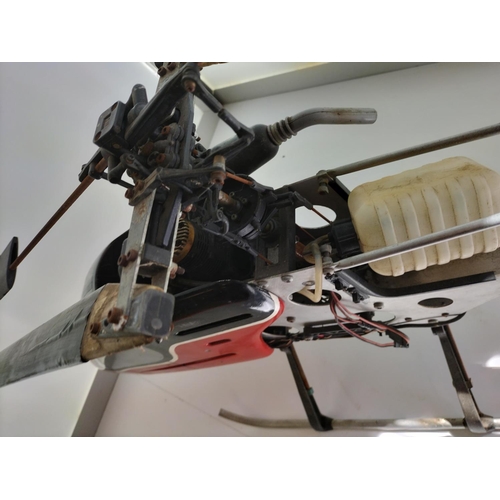 3 - G.Acts Helicopter with Petrol Engine. Untested. No Remote. 117cm Long. Rotary Span 114cm.