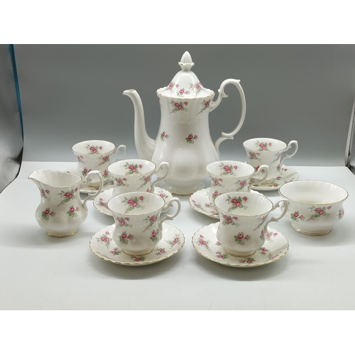 54 - Richmond China 15 Piece Coffee Set in the 'Rose Time' Pattern.