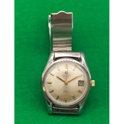 35A - Certina Automatic DS Turtle Back Watch.