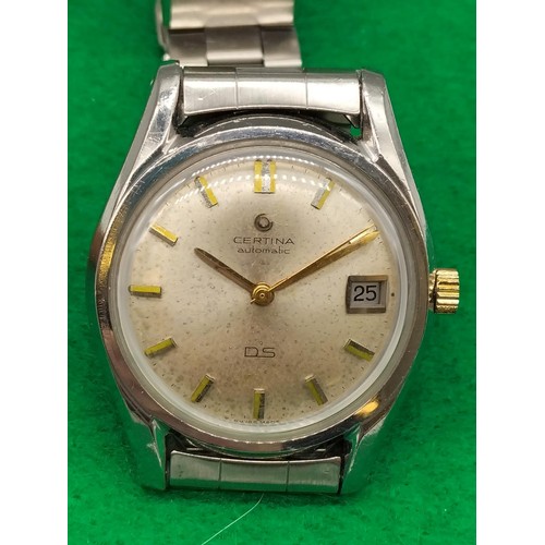 35A - Certina Automatic DS Turtle Back Watch.