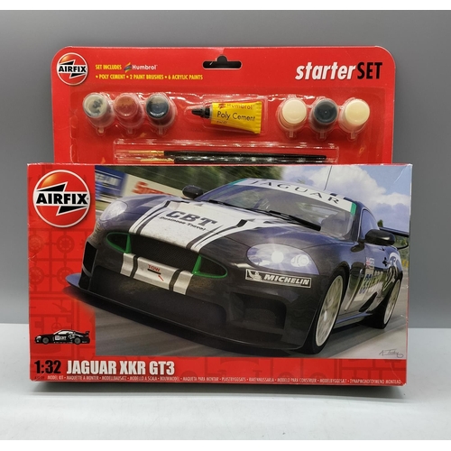 150 - Brand New 1:32 Scale Airfix Jaguar XKR GT3 Set.