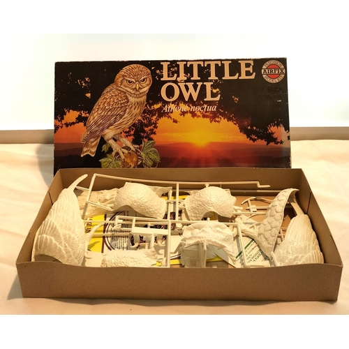 158 - Rare Vintage Airfix Wildlife Series Model Kit 'Little Owl'.