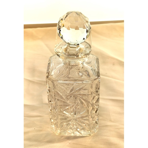 17 - Lead Crystal Decanter. 24cm High.