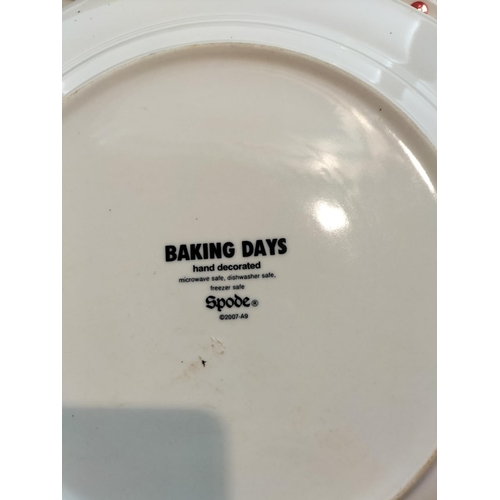 177 - Spode 'Baking Days' Polka Dot 32cm Plates (8).