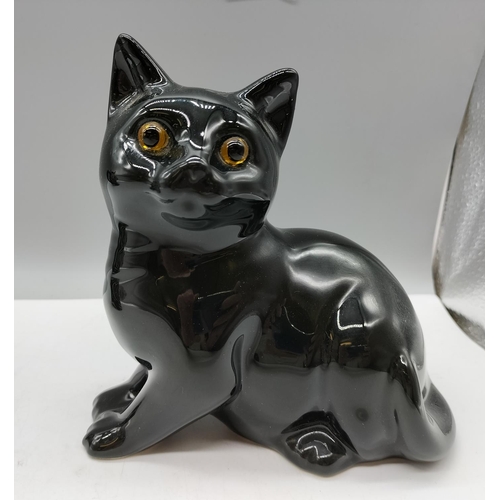 191 - Just Cats and Co Figure of a Black Cat. 17cm High.