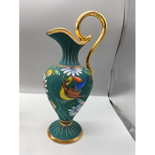 197 - Hubert Bequet Quaregnon H B Belgium 29cm Jug