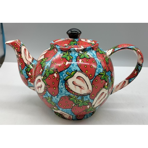 198 - Cardew Design Teapot in the 'Strawberries' Pattern.