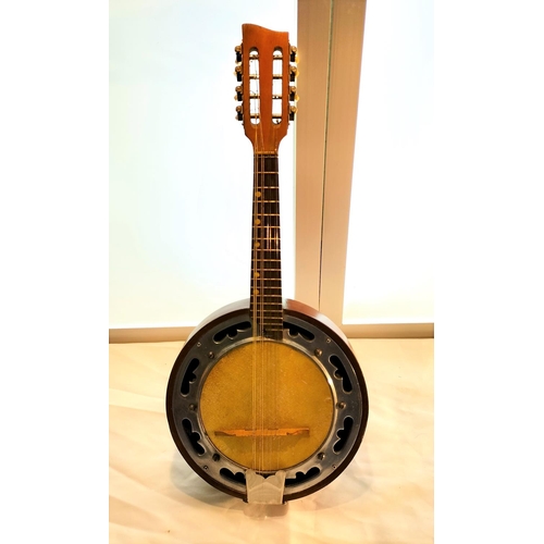 2 - Banjolele 8 String Instrument. 60cm Long, 26cm Diameter.