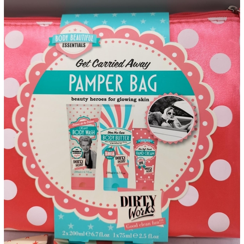 219 - Dirtyworks Pamper Bag - New Cosmetics Purse and Contents.