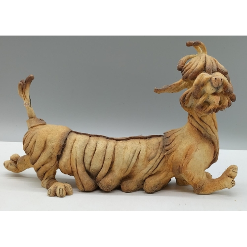 265 - Country Artist A Breed Apart Flow Dog Dachshund. 31cm x 20cm.