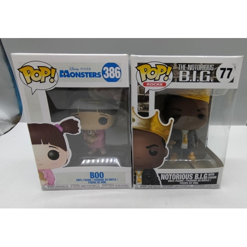 270 - 2 x Funko Pops - Notorious B.I.G (77) and Boo (386).