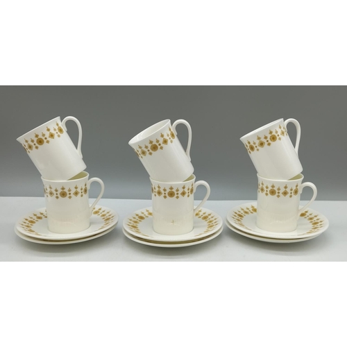 303 - Bone China Demi-Tasse Coffee Cans and Saucers (6).