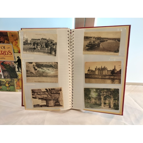 341 - History of Postcards Book plus Good Collection of Postcards.