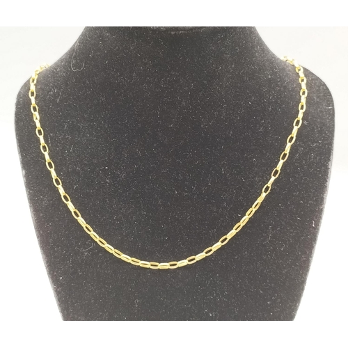 38 - 9ct Gold Necklace. 2.6 Grams.