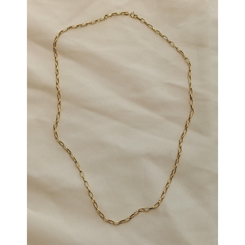 38 - 9ct Gold Necklace. 2.6 Grams.