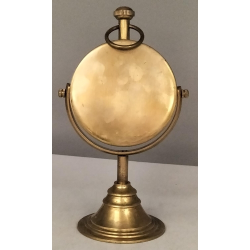 40 - Brass Desk Top 18cm Clock.