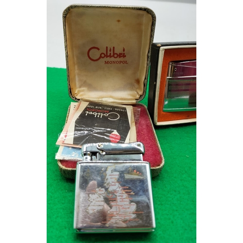 43 - Boxed Vintage Lighters (3) - Ronson, Calibri plus One Other.