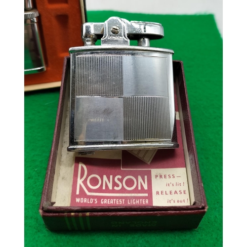 43 - Boxed Vintage Lighters (3) - Ronson, Calibri plus One Other.