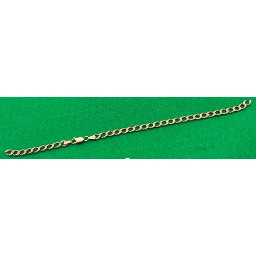 45A - 9ct Gold Curb Link Bracelet 5.9 Gram. Needs Repair.