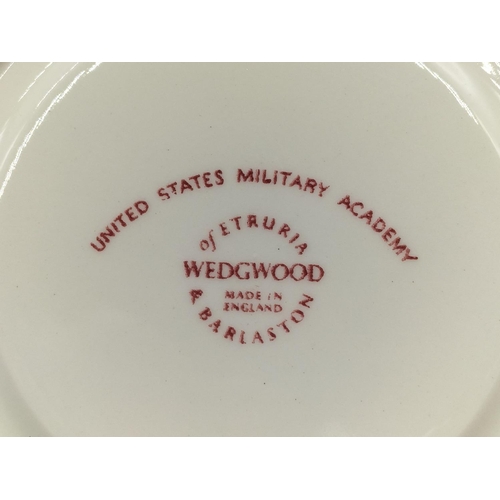 69 - Wedgwood 'United States Military Academy' Pattern Cups and Saucers (6).