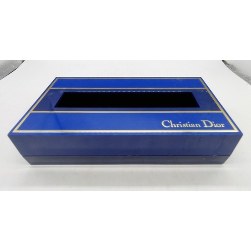 88 - Christian Dior Tissue Box Holder. 6cm High, 26cm x 13cm.