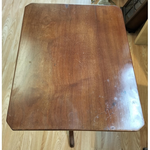 130 - Tilt Top Table. 67cm High, 41cm x 51cm. This Lot is Collection Only.