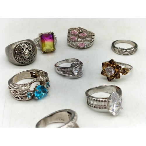 205A - Assorted Costume Rings (12).