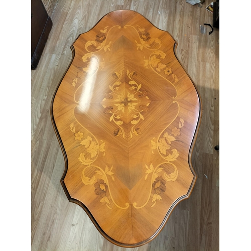 236 - Mahogany Inlaid Italian Rococo French Style Coffee Table. 53cm High, 103cm x 63cm. This Lot is Colle... 