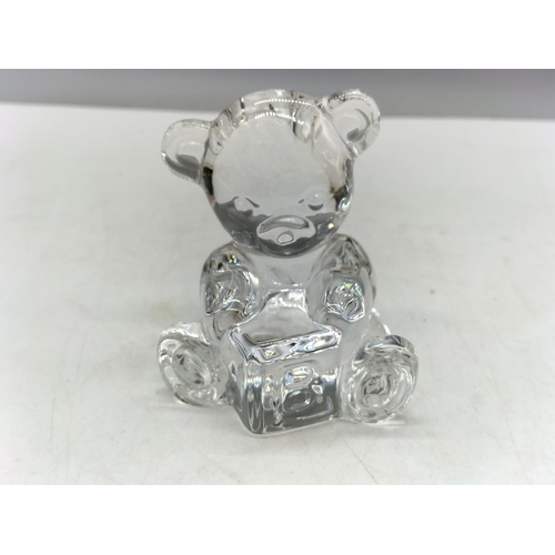 52 - Waterford Crystal Nursery Teddy Bear. 7cm High.