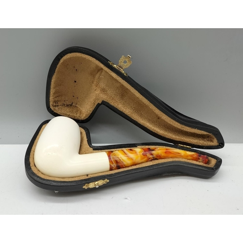 65 - Meerschaum Style Pipe in Case.