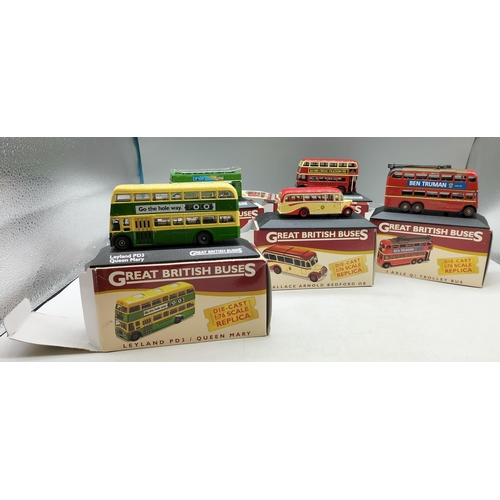 780 - Great British Die Cast Buses (5) Boxed.