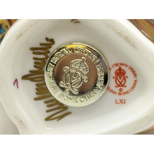 115A - Royal Crown Derby Paperweight 'Red Squirrel' Date Code for 1998, Red Royal Crown Derby Stamp on the ... 