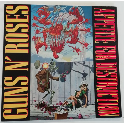 24 - WX125 Guns & Roses Appetite For Destruction 1A-1B first press with original Banned Sleeve