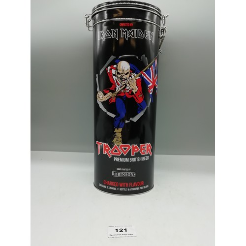 121 - Iron Maiden Trooper Ale Gift Set includes Bottle (full) and trooper pint glass